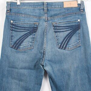 7 For All Mankind Blue Flare Jeans